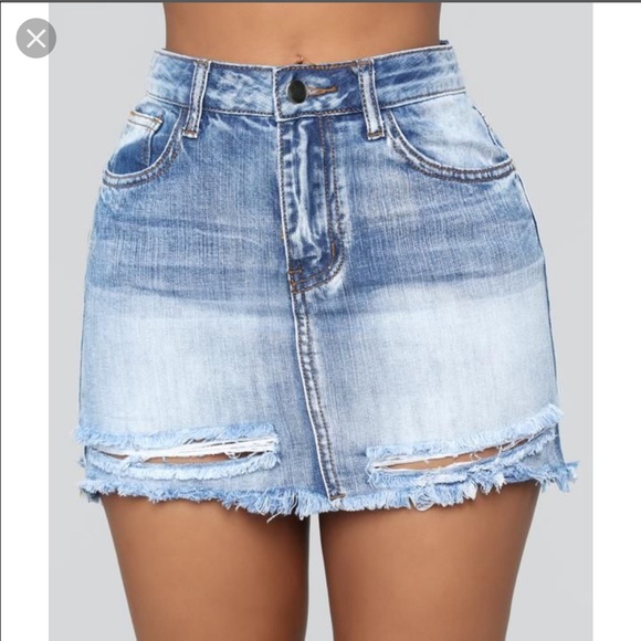 Fashion Nova Dresses & Skirts - Fashion Nova Denim Skirt